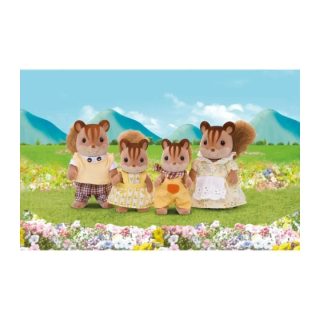 Sylvanian Families 4 figurines famille Ecureuil roux - 3136