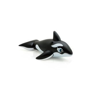 Intex Bouée gonflable à chevaucher en vinyle - 119 x 193 cm - Noir