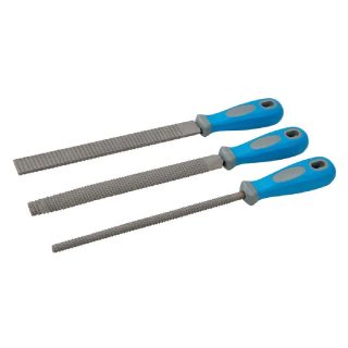 Silverline Jeu de 3 râpes pour bois - 200 mm