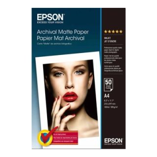 Epson Papier D'impression Papier Mat Archival - A4 - 50 Feuilles - 189g/m²