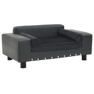 vidaXL Canapé pour chien Gris foncé