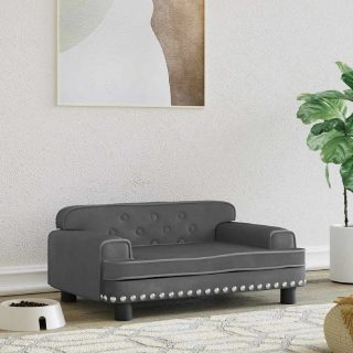 Vidaxl Lit pour chien - Gris foncé 70x45x30 cm