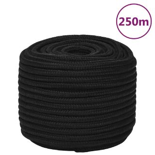 vidaXL Corde travail - Noir 12 mm 250 m