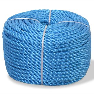 vidaXL Corde torsadée 16 mm - Bleu 100 m