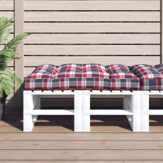 vidaXL Coussin de palette 120x80x12 cm - Rouge