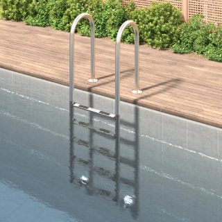 vidaXL Échelle de piscine 211 cm inox 304