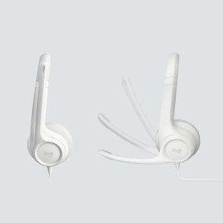 Logitech USB Headset H390 (Blanc Cassé)