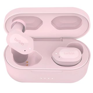 Belkin Écouteurs sans fil Double Micro Antibruit ENC Autonomie 38h Rose Poudré