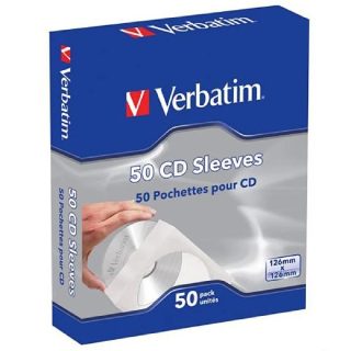 Verbatim Pochettes en papier pour CD/DVD - 50 pièces