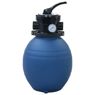vidaXL Filtre sable multivoie 4 positions bleu
