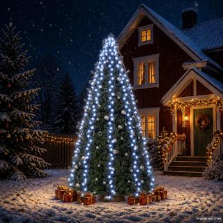 vidaXL Guirlande Lumineuse 500 LED - Bleu