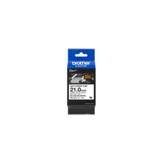Brother Ruban thermorétractable HSe-251E pour P-Touch PT-D800W - 21 mm - Noir sur blanc
