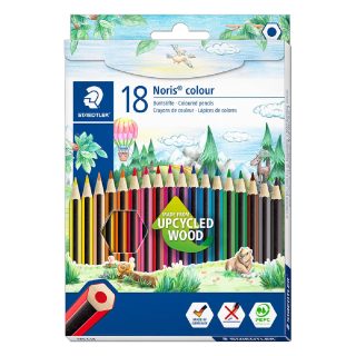 Staedtler Boîte de 18 Crayons de Couleurs Écologiques