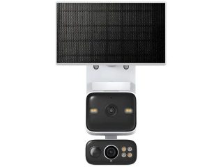 TP-Link Tapo C645D KIT V1 Caméra de surveillance extérieure 2K à double objectif alimentée par panneau solaire