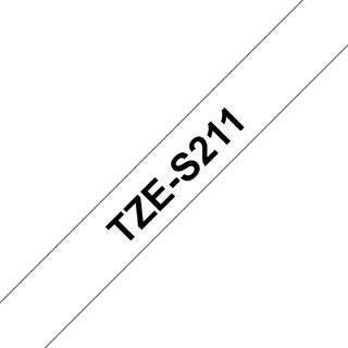 Brother Ruban pour étiqueteuse à adhérence forte 6 mm x 8 m - noir sur blanc