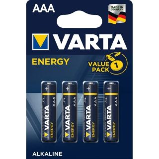 VARTA ENERGY Piles alcalines LR03/AAA x4
