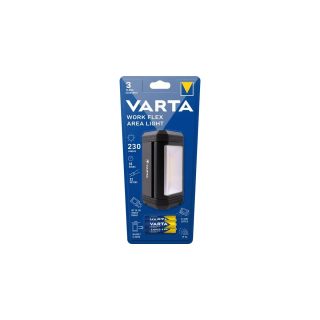 VARTA Work Flex Area Light - Lampe de travail LED COB - 230 lm - Noir