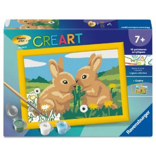 Ravensburger Coffret peinture numéros - Lapins mignons