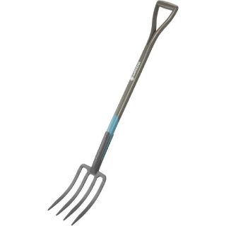 Gardena Fourche à bêcher NatureLine 117 cm manche en bois de frêne 4 dents en acier trempé 17002-20