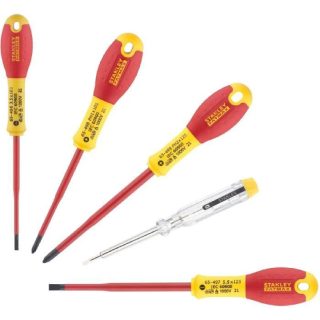 Stanley Jeu de 2 tournevis fatmax borniers isolés 1000V - pozidriv