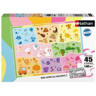 Nathan Puzzle enfant 45 pièces - Un monde de couleurs