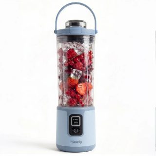 H.Koenig MOOTH16 - Mini blender portable sur batterie Bleu Pastel