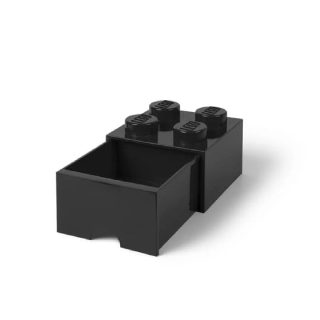 Lego boîte de rangement bureau - Noir