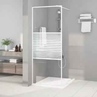 Vidaxl Paroi Douche Blanc 80x195 cm ESG