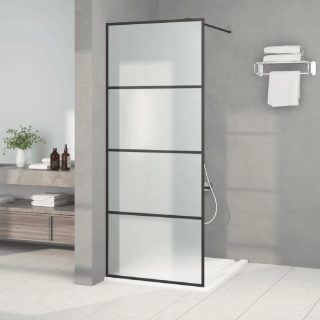vidaXL Paroi de douche 80x195 cm Noir