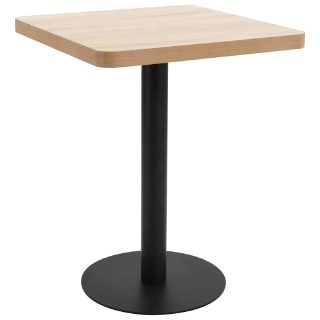 Vidaxl Table de bistro Marron clair 50x50 cm MDF