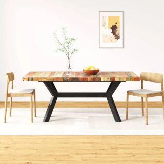 Vidaxl Table à manger - Bois de récupération 180 cm