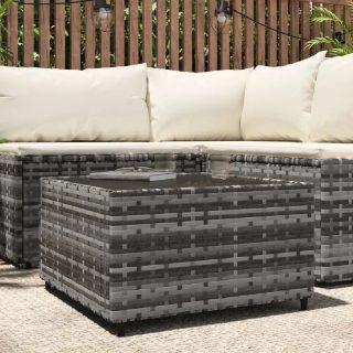 vidaXL Table basse de jardin gris