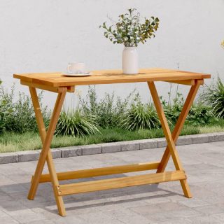 Vidaxl Table pliable de jardin 90x52 5x65 cm bois dacacia solide 364894