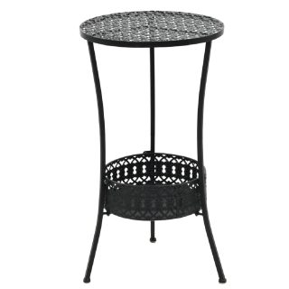 Vidaxl Table de bistro Noir Ø40x70 cm