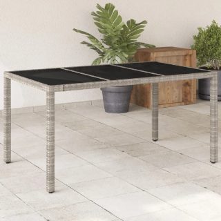 vidaXL Table de jardin gris clair 150x90 cm