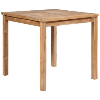 Vidaxl Table de jardin 80x80x77 cm Bois de teck solide 44996