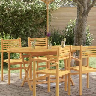 Vidaxl Table pliable - Bois d'eucalyptus 160x85x75 cm