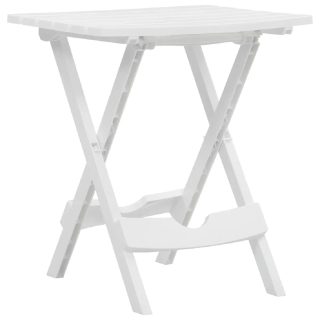 vidaXL Table pliable jardin 45x38 - Blanc