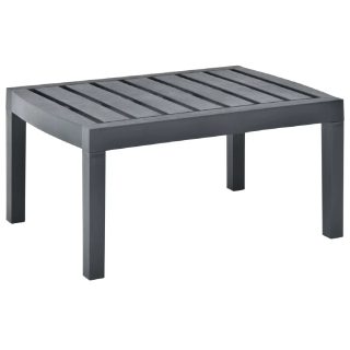 vidaXL Table de jardin - Anthracite