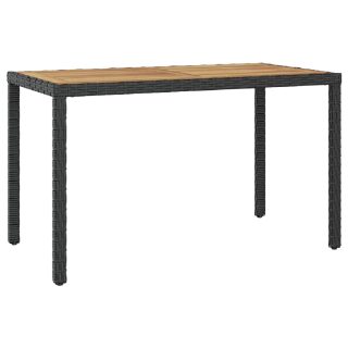 vidaXL Table de jardin - Noir et marron