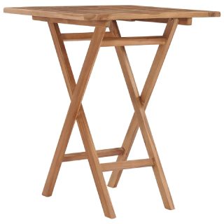 Vidaxl Table pliable jardin 60x60x75 cm Teck solide