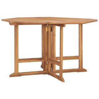 vidaXL Table à dîner pliable Teck 8720286817186
