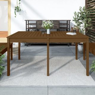 vidaXL Table de jardin 159,5x82,5x76 cm Marron