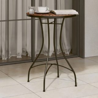 Vidaxl Table de bistro mosaïque terre cuite Ø50x70 cm