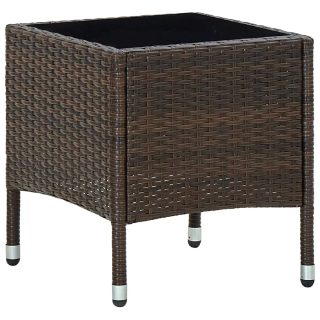 vidaXL Table de jardin 40x40x45 cm - Marron