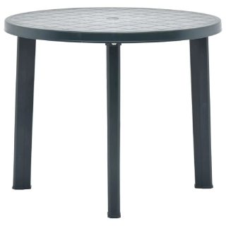 vidaXL Table de jardin - Vert plastique