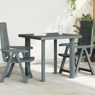 Vidaxl Table de jardin Vert 80x75x72 cm Plastique