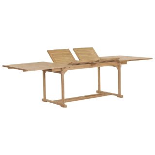 Vidaxl Table extensible de jardin 180-280x100x75 cm - Teck solide