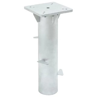 Vidaxl Base de parasol enterré argenté 16x16x39,5 cm