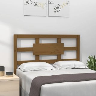 vidaXL Tête de lit Marron Miel - Bois massif de pin 80.5 cm